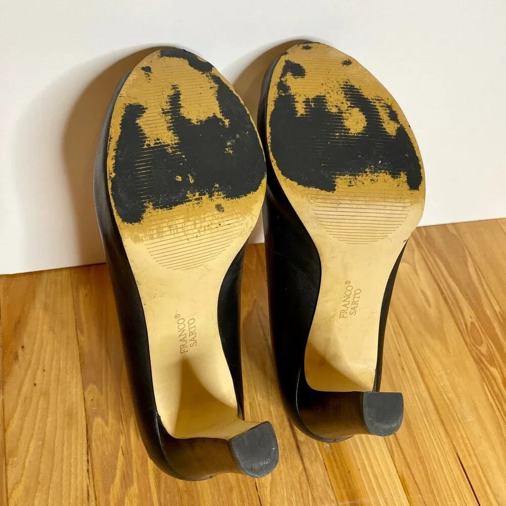 Franco Sarto Peep Toe Heels 8.5 - Picture 5 of 7